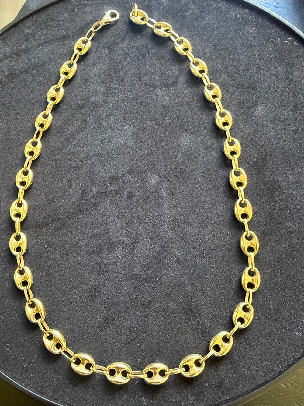 14kt Solid Gold Gucci Mariner Link Necklace - Women Jewelry